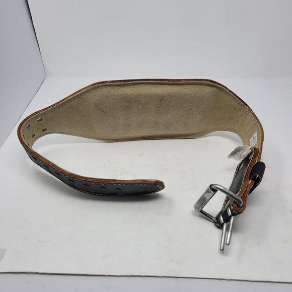 Harbinger 6" Padded Leather Weight Lifting Belt Sz S Strength Training Workout - Picture 9 of 11